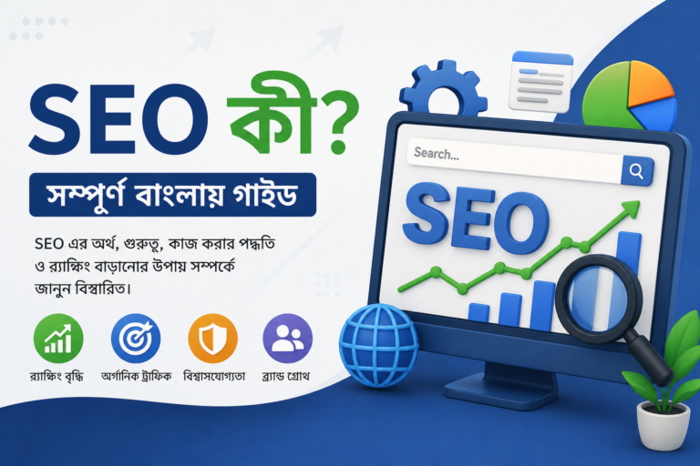 SEO কী? সম্পূর্ণ বাংলা গাইড – সার্চ ইঞ্জিন অপটিমাইজেশন শেখার সহজ উপায়
